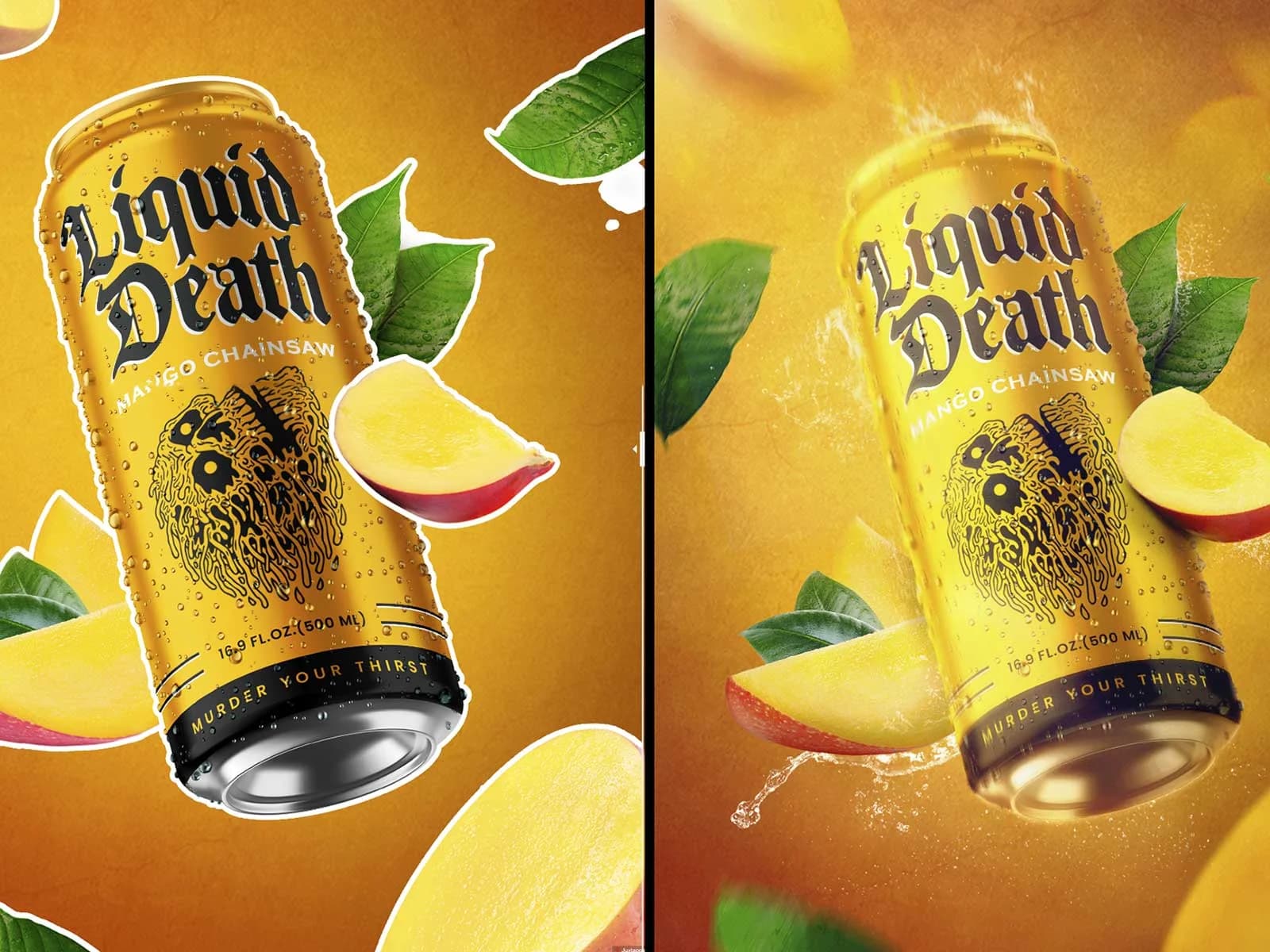 Compositing layer stack for the Mango Chainsaw frame